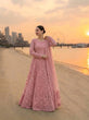 Load image into Gallery viewer, Peach Designer Georgette Gown ClothsVilla