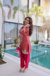 Load image into Gallery viewer, Peach Embroidered Top Pant with Batwa ClothsVilla
