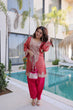 Load image into Gallery viewer, Peach Embroidered Top Pant with Batwa ClothsVilla