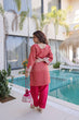Load image into Gallery viewer, Peach Embroidered Top Pant with Batwa ClothsVilla