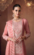 Load image into Gallery viewer, Peach Graceful Chinon Embroidered Plazo Suit Set with Dupatta ClothsVilla