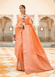 Load image into Gallery viewer, Peach Graceful Georgette Saree with Unstitched Blouse Piece ClothsVilla
