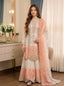Peach Heavy Embroidered Palazzo Suit Set ClothsVilla