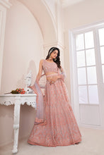 Load image into Gallery viewer, Girlish Trendy Peach Lehenga Choli Set ClothsVilla