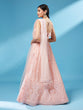 Load image into Gallery viewer, Peach Net Gotapatti Work Semi-Stitched Lehenga &amp; Unstitched Blouse, Dupatta Clothsvilla