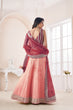 Load image into Gallery viewer, Shimmering Peach Party Wear Lehenga Choli Set - Embroidered Elegance ClothsVilla