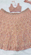 Load image into Gallery viewer, Peach Pastel Georgette Lehenga Set with Sequins, Dori &amp; Pearl Beads Work ClothsVilla