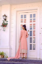 Load image into Gallery viewer, Peach Premium Designer Readymade Top Plazzo Set with Dupatta Clothsvilla