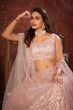 Load image into Gallery viewer, Peach Sequin Embroidered Lehenga Choli Set - Regal Elegance - Designer Wear ClothsVilla