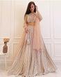 Load image into Gallery viewer, Peach Shine Bright in Elegance – Stunning Satin Silk Lehenga Set ClothsVilla