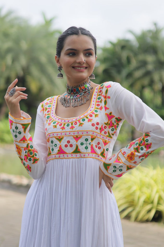 Designer Printed White Kurti (Copy) ClothsVilla