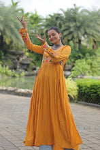 Load image into Gallery viewer, Yellow Designer Printed Kurti ClothsVilla