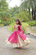 Load image into Gallery viewer, Magenta Elegant Lehenga and Kurti Combo for Adults &amp; Kids - Full-Stitched Set ClothsVilla