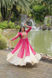 Load image into Gallery viewer, Magenta Elegant Lehenga and Kurti Combo for Adults &amp; Kids - Full-Stitched Set ClothsVilla
