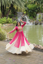 Load image into Gallery viewer, Magenta Elegant Lehenga and Kurti Combo for Adults &amp; Kids - Full-Stitched Set ClothsVilla