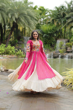 Load image into Gallery viewer, Magenta Elegant Lehenga and Kurti Combo for Adults &amp; Kids - Full-Stitched Set ClothsVilla