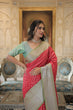 Load image into Gallery viewer, Red Classic Kanjivaram Silk Saree with Zari Weaving Clothsvilla