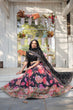 Load image into Gallery viewer, Black Exquisite Digital Printed Georgette Lehenga with Tassels and Embroidery ClothsVilla