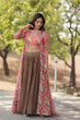 Load image into Gallery viewer, Beige Faux Georgette Lehenga Set with Shrug and Exquisite Craftsmanship Clothsvilla