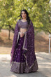 Load image into Gallery viewer, Purple Stunning Faux Blooming Lehenga with Heavy Sequins &amp; Thread Embroidery ClothsVilla