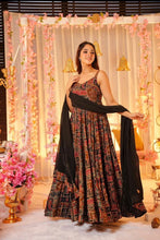 Load image into Gallery viewer, Red Elegance with a Modern Touch: Exclusive Digital Printed Anarkali Gown ClothsVilla.com