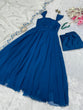 Load image into Gallery viewer, Blue Embrace Elegance with a Modern Touch: Exclusive Anarkali Suit ClothsVilla