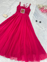 Load image into Gallery viewer, Pink Celebrate Navratri in Style with Our Exclusive Anarkali Gown ClothsVilla