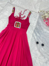 Load image into Gallery viewer, Pink Celebrate Navratri in Style with Our Exclusive Anarkali Gown ClothsVilla