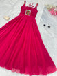 Load image into Gallery viewer, Pink Celebrate Navratri in Style with Our Exclusive Anarkali Gown ClothsVilla
