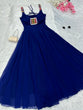 Load image into Gallery viewer, Blue Celebrate Navratri in Style with Our Exclusive Anarkali Gown ClothsVilla
