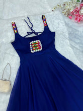 Load image into Gallery viewer, Blue Celebrate Navratri in Style with Our Exclusive Anarkali Gown ClothsVilla