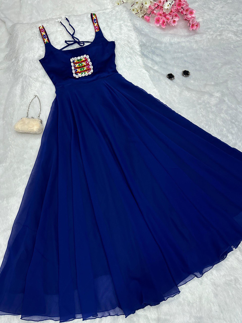 Blue Celebrate Navratri in Style with Our Exclusive Anarkali Gown ClothsVilla Main image
