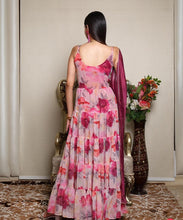 Load image into Gallery viewer, Pink Embrace Elegance with Our Exclusive Georgette Anarkali Design ClothsVilla