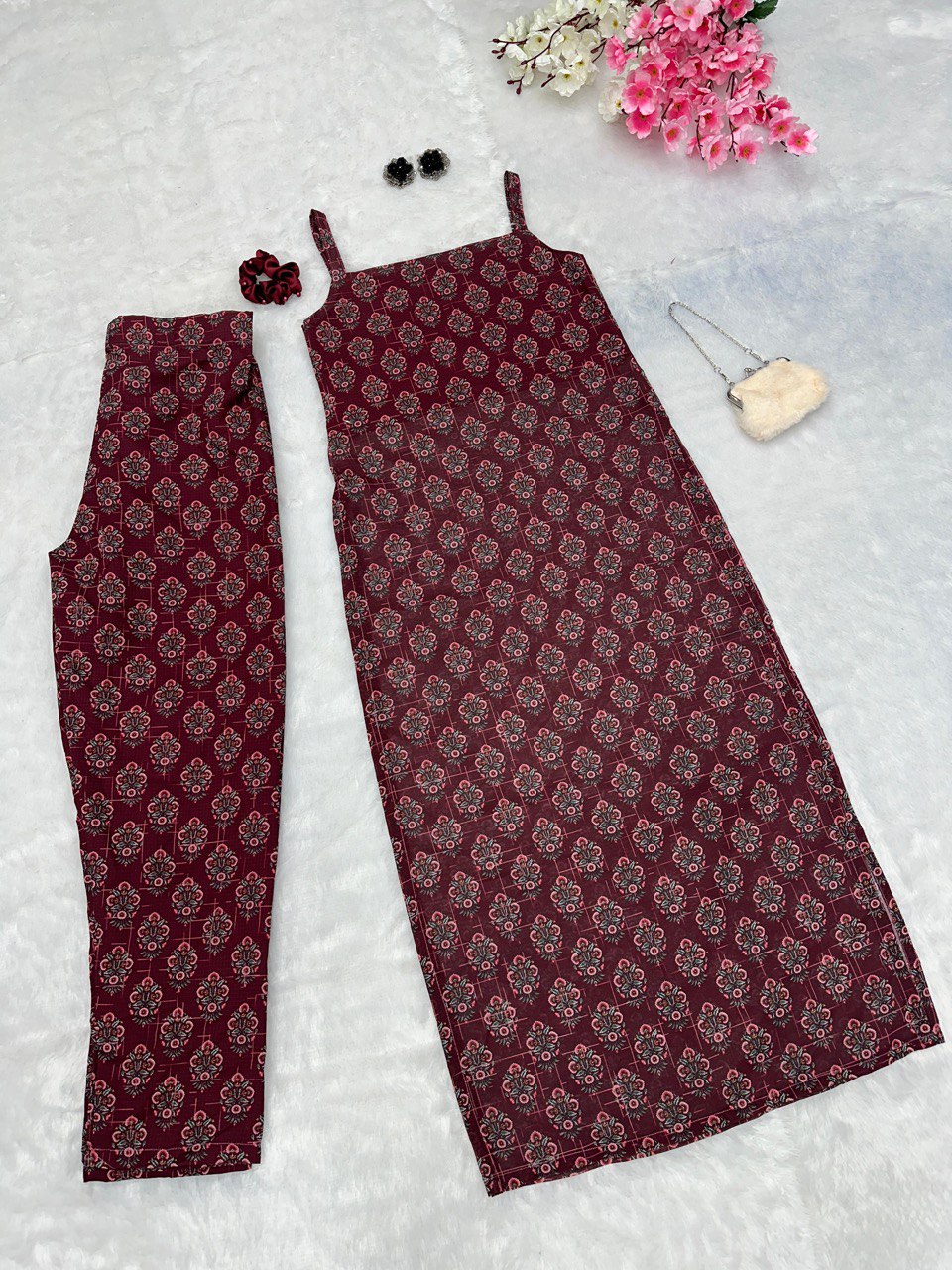 Wine Embrace Effortless Elegance with Our Exclusive Casual Suit Design ClothsVilla