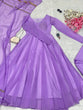 Load image into Gallery viewer, Purple Elevate Your Style with Our Exclusive Georgette Anarkali Design ClothsVilla