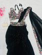 Load image into Gallery viewer, Black Discover Elegance with Our Ready-to-Wear Lehenga Style Saree ClothsVilla