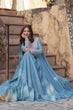 Load image into Gallery viewer, Sky Blue Premium Designer Readymade Gown with Dupatta ClothsVilla