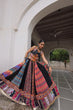 Load image into Gallery viewer, Multi Colour Designer Georgette Gamthi Embroidered Lehenga Set ClothsVilla