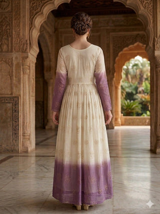 Crunchy Sequins Flared Gown ClothsVilla