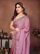 Load image into Gallery viewer, Pink Art Silk Saree with Sequins Work ClothsVilla