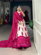 Load image into Gallery viewer, Pink Artistry in Silk Tussar Lehenga Choli with Bandhej Print &amp; Gotta Patti Accents