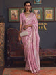 Load image into Gallery viewer, Pink Banarasi Silk Blend Saree with Bidri Work &amp; Zari Buta – Gold Accents &amp; Tassel Detailing ClothsVilla