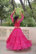 Load image into Gallery viewer, Pink Bandhej Print Faux Georgette Lehenga Choli Set with Gotta Patti &amp; Gamthi Embroidery – Stitched ClothsVilla