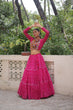 Load image into Gallery viewer, Pink Bandhej Print Faux Georgette Lehenga Choli Set with Gotta Patti &amp; Gamthi Embroidery – Stitched ClothsVilla