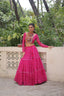 Pink Bandhej Print Faux Georgette Lehenga Choli Set with Gotta Patti & Gamthi Embroidery – Stitched ClothsVilla