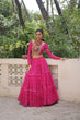 Load image into Gallery viewer, Pink Bandhej Print Faux Georgette Lehenga Choli Set with Gotta Patti &amp; Gamthi Embroidery – Stitched ClothsVilla