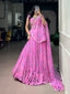 Pink Bandhej Print Lehenga Choli ClothsVilla