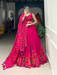 Load image into Gallery viewer, Pink Blossom Boldly Radiate Charm in Floral Printed Lehengas