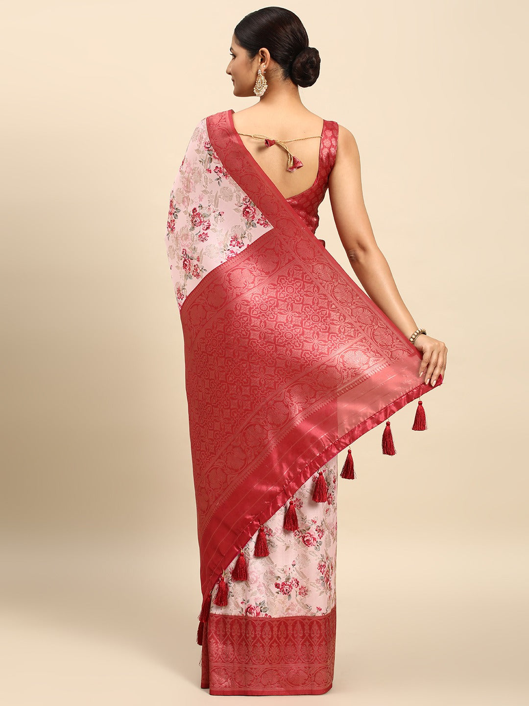 Pink Breathtaking Soft Silk Saree ClothsVilla