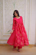Load image into Gallery viewer, Pink Chanderi Kurti Pant Set Clothsvilla